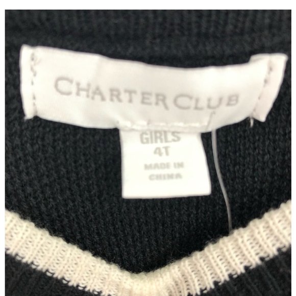Charter Club Buffalo Check Heart Sweater NWT Girls Sz 4T - Picture 6 of 10